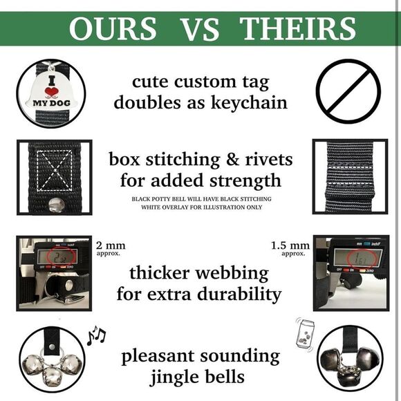2 🟢🟡 Green and Yellow Dog Training Bells EUC 1 for each door. - Picture 4 of 10